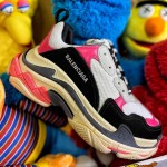 Balenciaga Triple S Sneaker Black / Peach