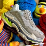 Balenciaga Triple S Sneaker Grey / Green color