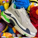 Balenciaga Triple S Sneaker Green / Grey Color