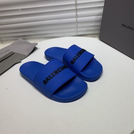 Balencaiga Piscine Slide Sandals Blue