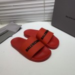 Balencaiga Piscine Slide Sandals Red