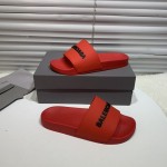 Balencaiga Piscine Slide Sandals Red