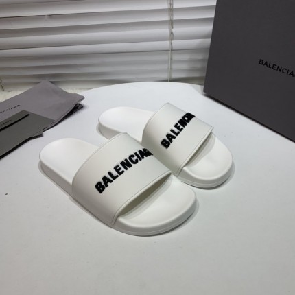 Balencaiga Piscine Slide Sandals White