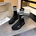 Balenciaga / Adidas Speed Sneaker in Black