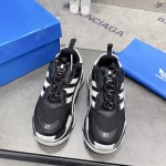 Balenciaga / Adidas Triple S Sneaker in Black