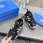 Balenciaga / Adidas Triple S Sneaker in Black