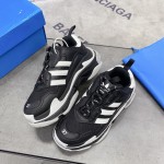 Balenciaga / Adidas Triple S Sneaker in Black