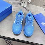 Balenciaga / Adidas Triple S Sneaker in Blue