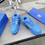 Balenciaga / Adidas Triple S Sneaker in Blue