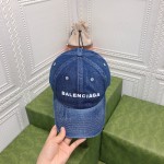 Balenciaga Baseball Cap Denim