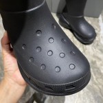 Balenciaga Crocs™ Boot in Black