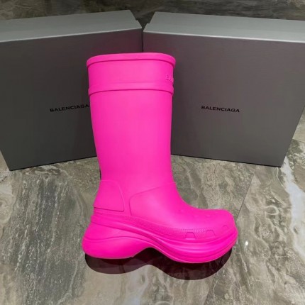 Balenciaga Women's Crocs™ Boot in Bright Pink