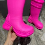 Balenciaga Women's Crocs™ Boot in Bright Pink