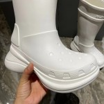 Balenciaga Crocs™ Boot in White