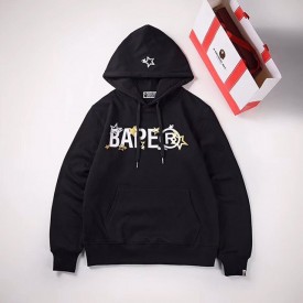 Replica Bape Sta Wide Hoodies Black