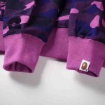 Bape Color Camo College Pullover Hoodies Purple