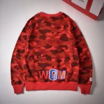 Bape 1st Camo Shark Crewneck Red