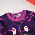 Bape 1st Camo Shark Crewneck Purple