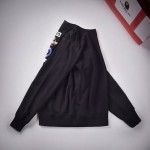 Bape pattern badge neck sweater black