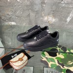 A Bathing Ape Bape Sta Low Sneakers Black Leather