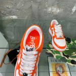 A Bathing Ape Bape Sta Low Sneakers Orange Patent