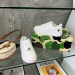 A Bathing Ape Bape Sta Low Sneakers White Leather