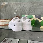 A Bathing Ape Bape Sta Low Sneakers White Leather