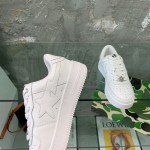 A Bathing Ape Bape Sta Low Sneakers White Leather