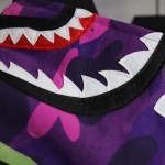 Bape Shark Full Zip Hoodie Purple