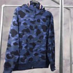 Bape Shark Full Zip Hoodie Blue