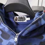 Bape Shark Full Zip Hoodie Blue