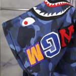 Bape Shark Full Zip Hoodie Blue