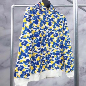 Bape Shark Full Zip Hoodie Light Blue