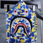 Bape Shark Full Zip Hoodie Light Blue