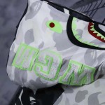 Bape Shark Full Zip Hoodie Black with white