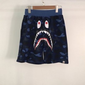 Bape 1st Camo Shark Sweat Short Blue