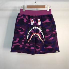 Bape 1st Camo Shark Sweat Short Purple