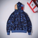 Bape 1st Camo Shark Full Hoodies Blue