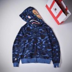 Bape 1st Camo Shark Full Hoodies Blue