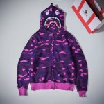 Bape 1st Camo Shark Full Hoodies Purple