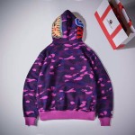 Bape 1st Camo Shark Full Hoodies Purple