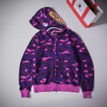 Bape 1st Camo Shark Full Hoodies Purple