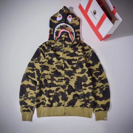 Bape 1st Camo Shark Full Hoodies Green