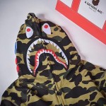 Bape 1st Camo Shark Full Hoodies Green