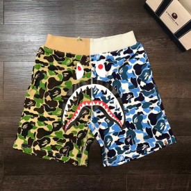 Bape ABC Camo Shark Sweat Short Green/Blue