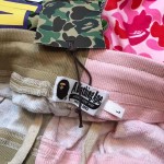 Bape ABC Camo Shark Sweat Short Green/Pink