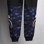 Bape Side Shark Joggers Black / Blue