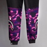 Bape Side Shark Joggers Black / Purple