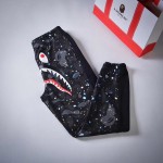 Bape Space Camo Shark Joggers Black