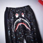 Bape Space Camo Shark Joggers Black